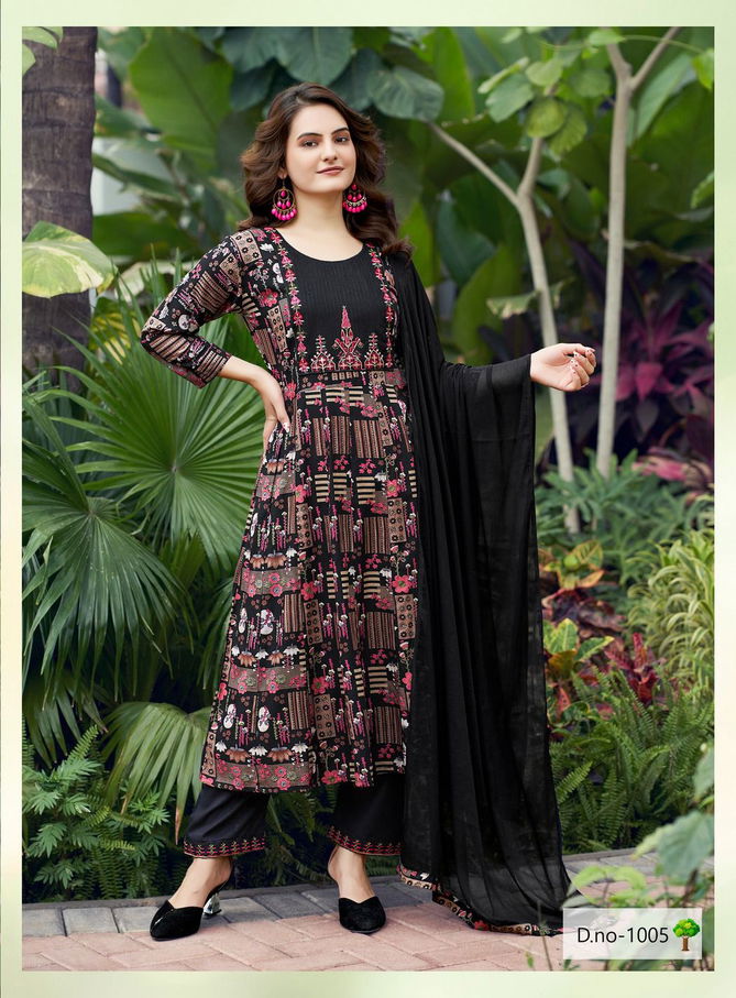 Utsav By Kushal Rayon Printed Designer Kurti With Bottom Dupatta Wholesale Price In Surat
